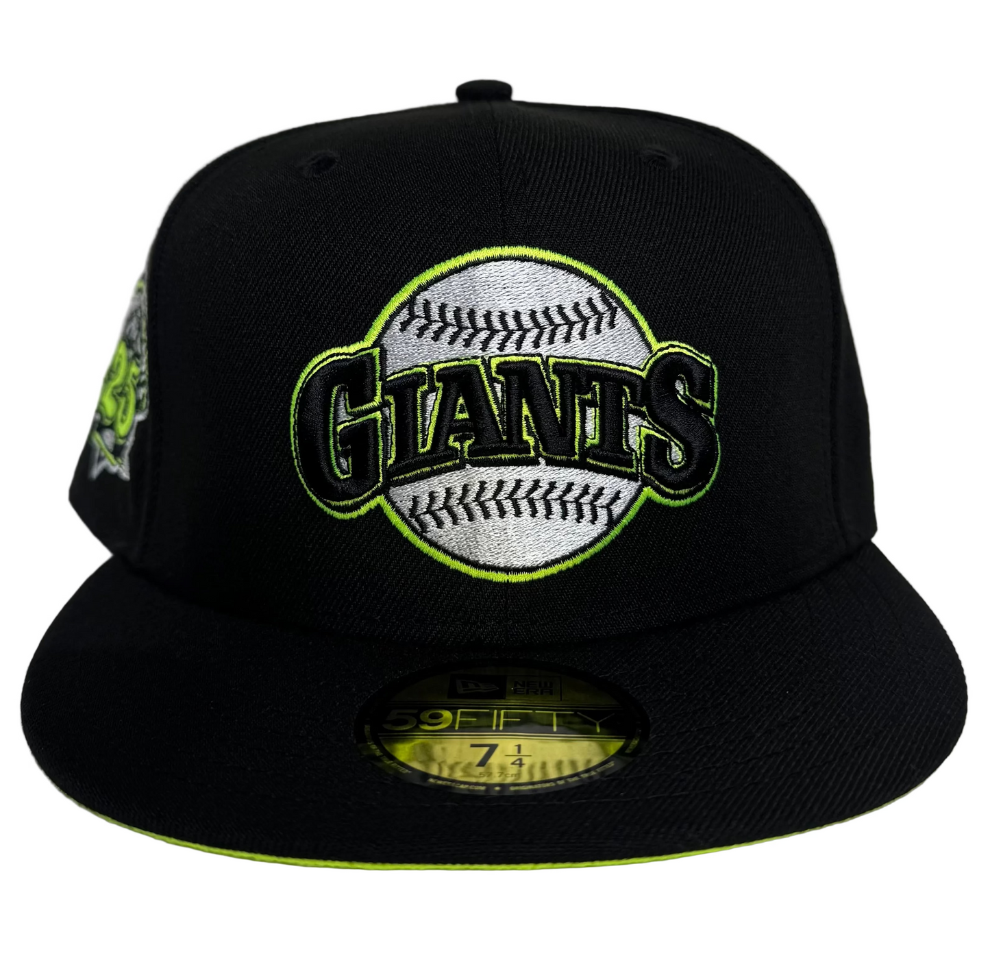 New Era 59FIFTY Fitted Hat featuring a unique "Slime Drip" or neon-inspired color scheme.