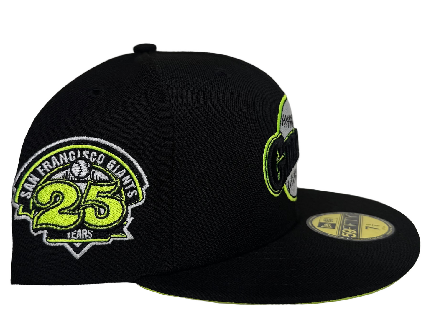 New Era 59FIFTY Fitted Hat featuring a unique "Slime Drip" or neon-inspired color scheme.