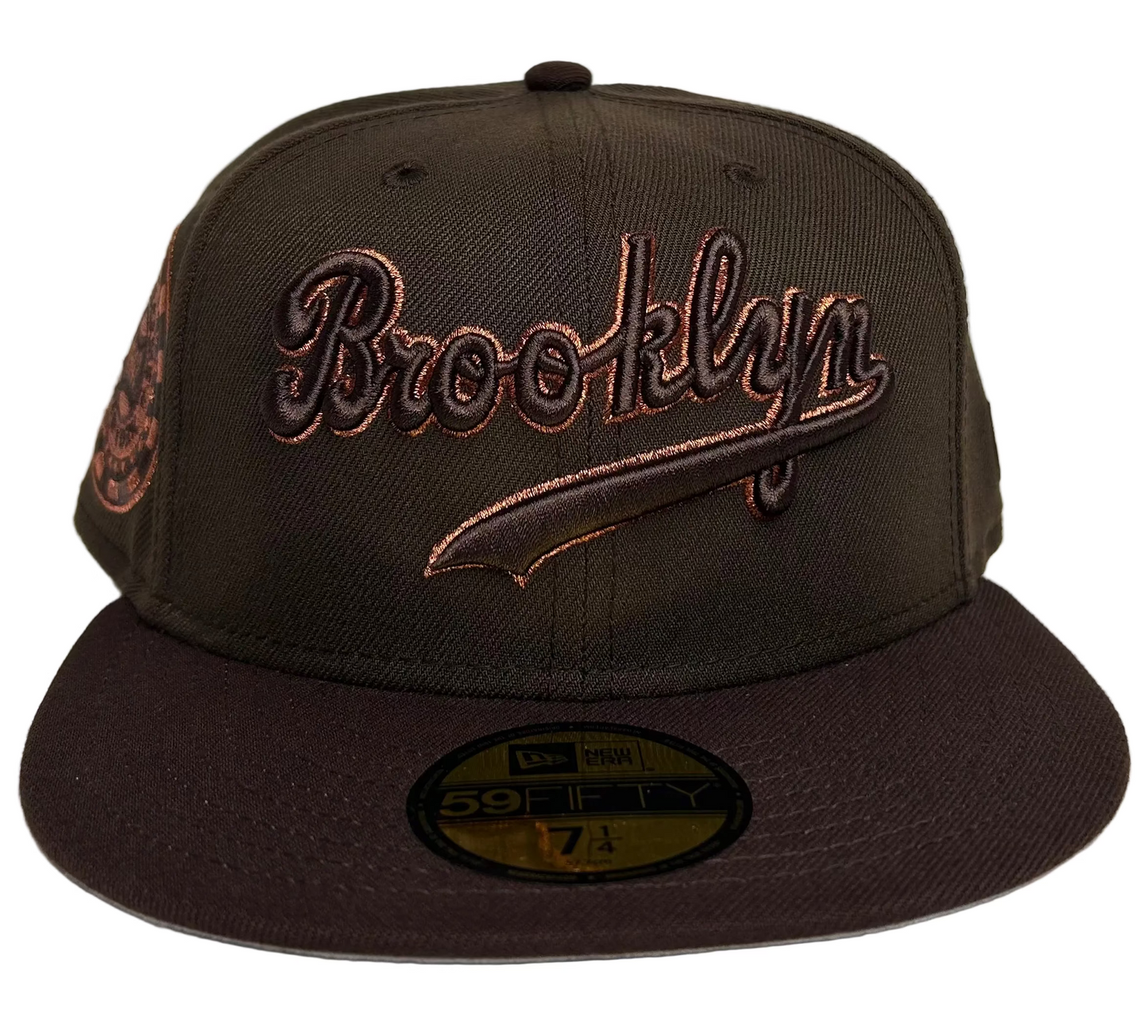 New Era Brooklyn Dodgers Sneaky 2-Tone 1942 ASG Side Patch, Burnt Copper Edition 59Fifty Fitted Hat.