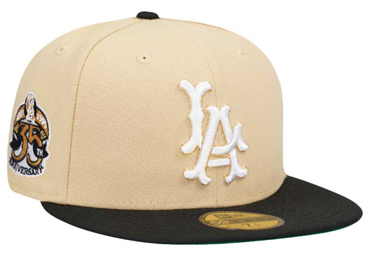 NEW ERA LOS ANGELES ANGELS 35TH ANNIVERSARY VEGAS THROWBACK TWO TONE EDITION 59FIFTY FITTED HAT.
