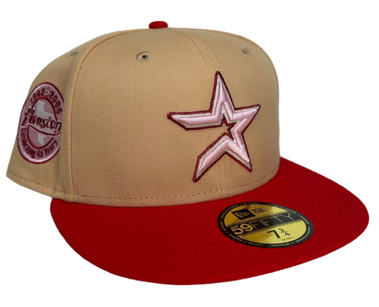 Houston Astros Candied Pecan/Red/45yrs Anniversary /Pink UV New Era 59Fifty.