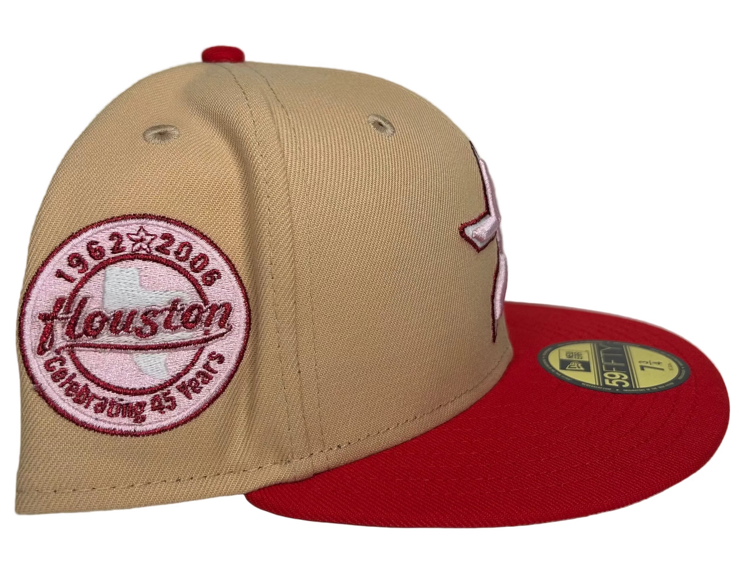 Houston Astros Candied Pecan/Red/45yrs Anniversary /Pink UV New Era 59Fifty.