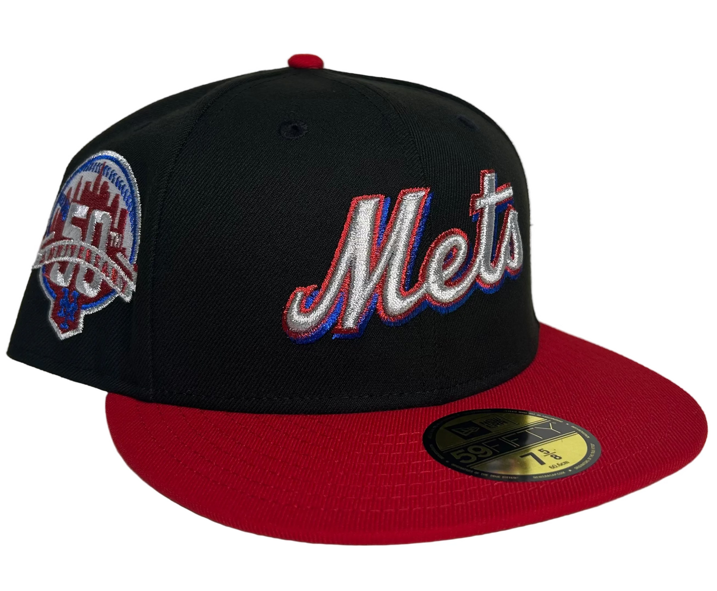 Black New York Mets “Spider-Man” 50th Anniversary Side Patch 59fifty New Era Fitted Hat.