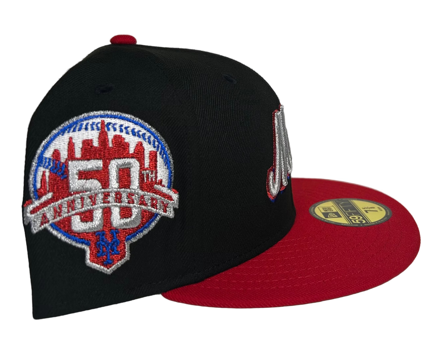 Black New York Mets “Spider-Man” 50th Anniversary Side Patch 59fifty New Era Fitted Hat.