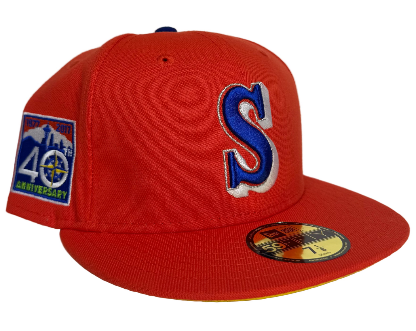 Seattle Mariners 40th Anniversary Soda Collection “Sunkist” New Era 59Fifty fitted Hat.