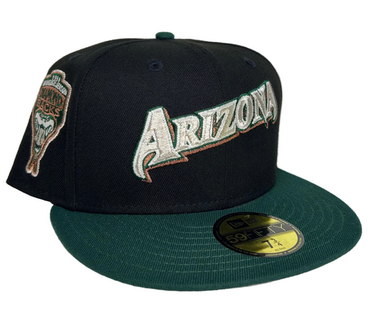 “Sneakerfeenday” Arizona Diamondbacks Script 1998 Inaugural Side Patch season in store exclusive “ Rushmore” New Era 59Fifty fitted hat.