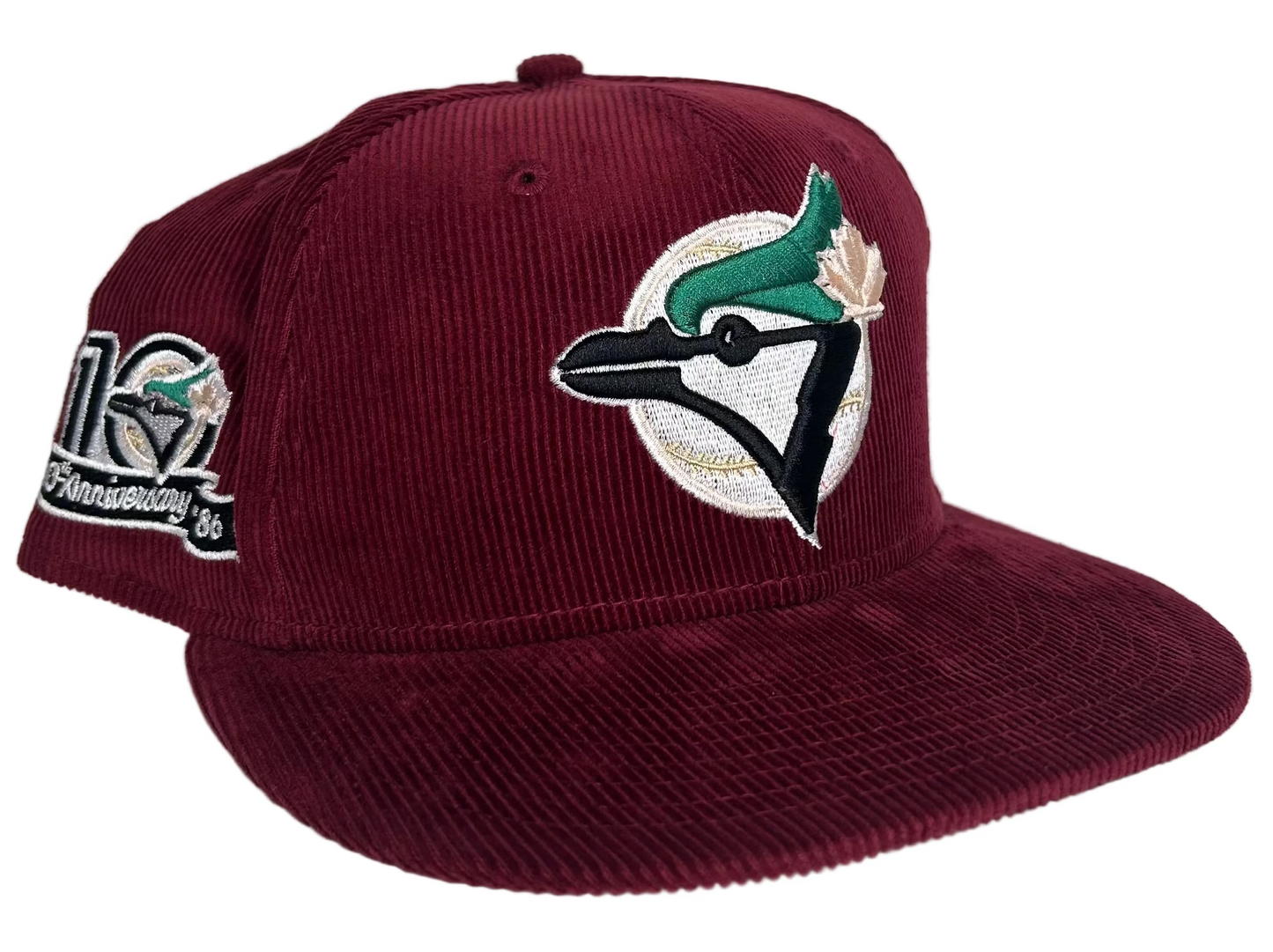 New Era Toronto Blue Jays 10th Anniversary corduroy 59Fifty fitted hat.