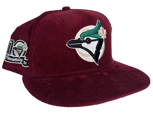 New Era Toronto Blue Jays 10th Anniversary corduroy 59Fifty fitted hat.
