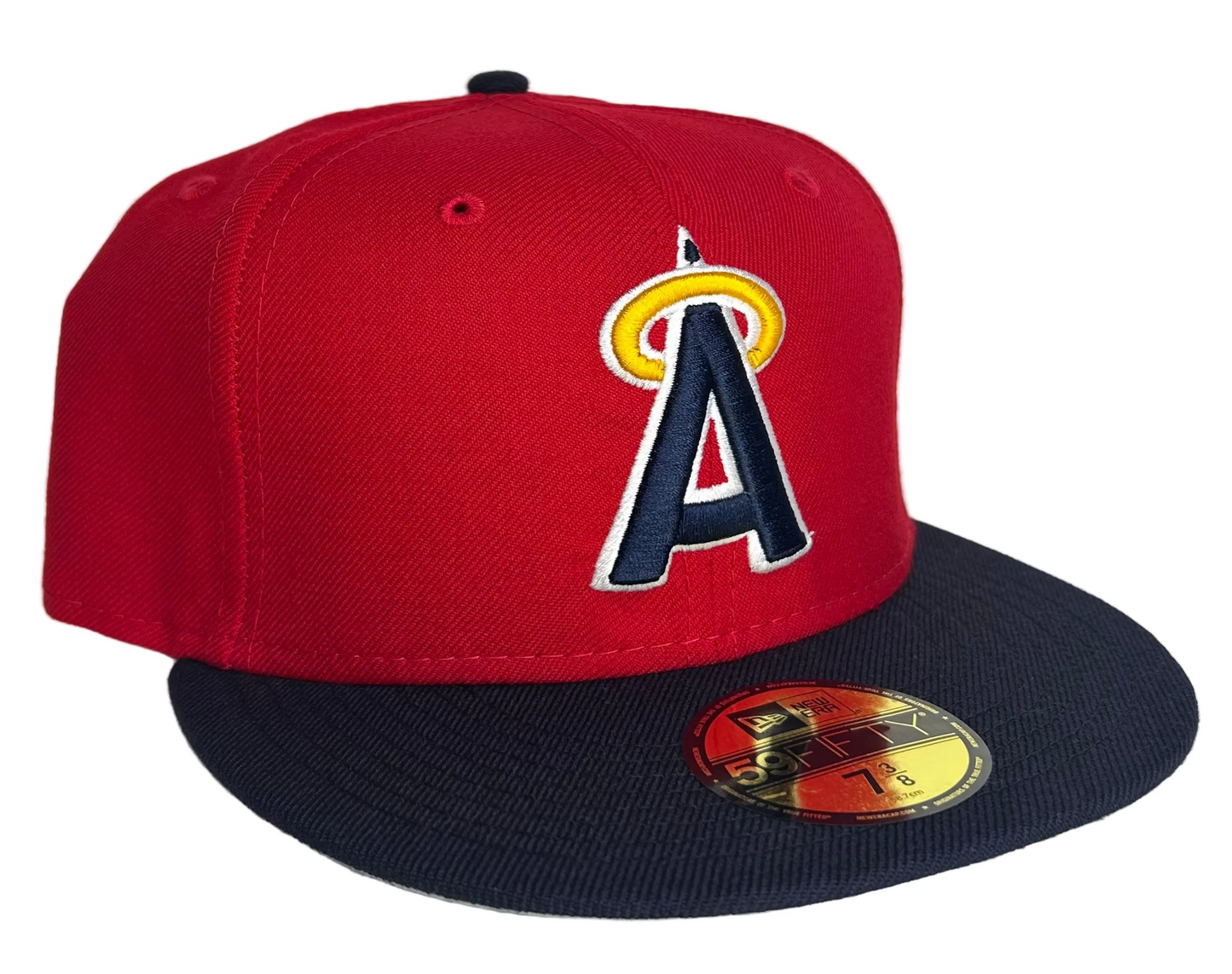New Era 59FIFTY fitted hat featuring the Los Angeles Angels team logo.