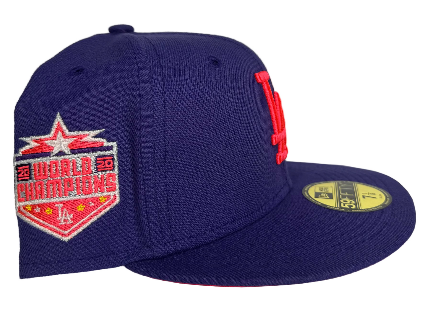 New Era HC Exclusive Los Angeles Dodgers 2020 World Series Patch 59Fifty fitted Hat.