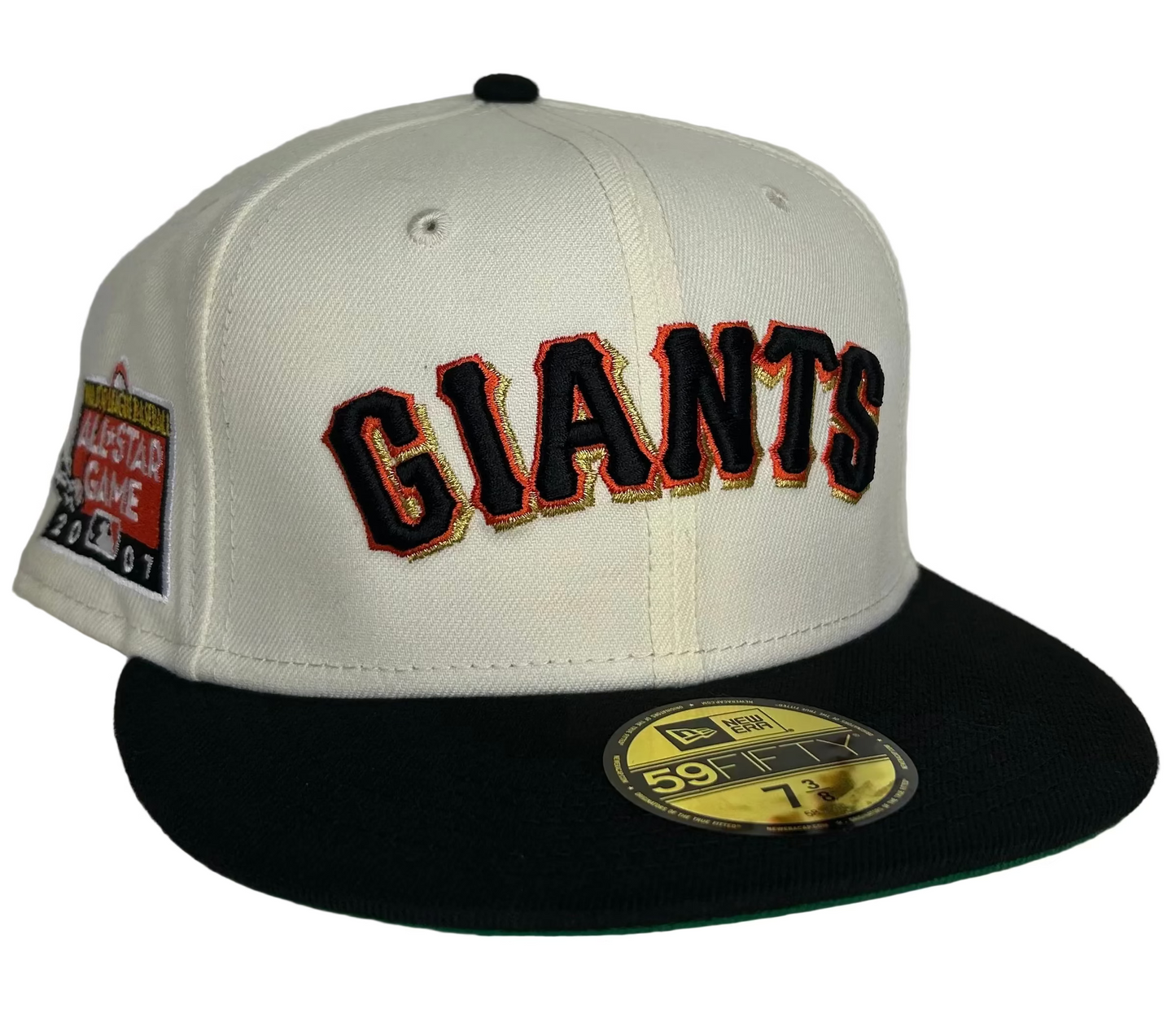 New Era San Francisco Giants All-Star Game 2007 Stone Throwback Two-Tone Edition 59FIFTY fitted Hat.