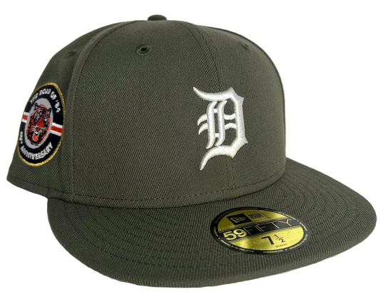 NEW ERA 59FIFTY DETROIT TIGERS 40TH ANNIVERSARY PATCH HAT.
