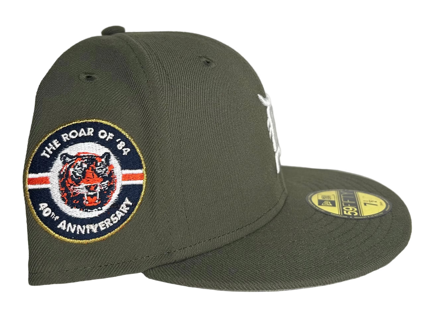 NEW ERA 59FIFTY DETROIT TIGERS 40TH ANNIVERSARY PATCH HAT.