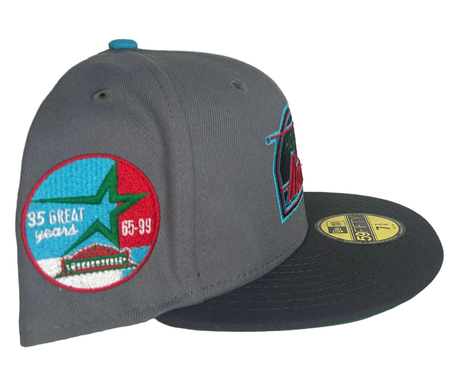 New Era Houston Astros 59FIFTY fitted hat, specifically a "35 Great Years" special edition. 