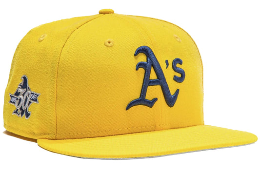 New Era Oakland Athletics Aux Pack 30th Anniversary Patch HC Exclusive 59Fifty Fitted Hat.