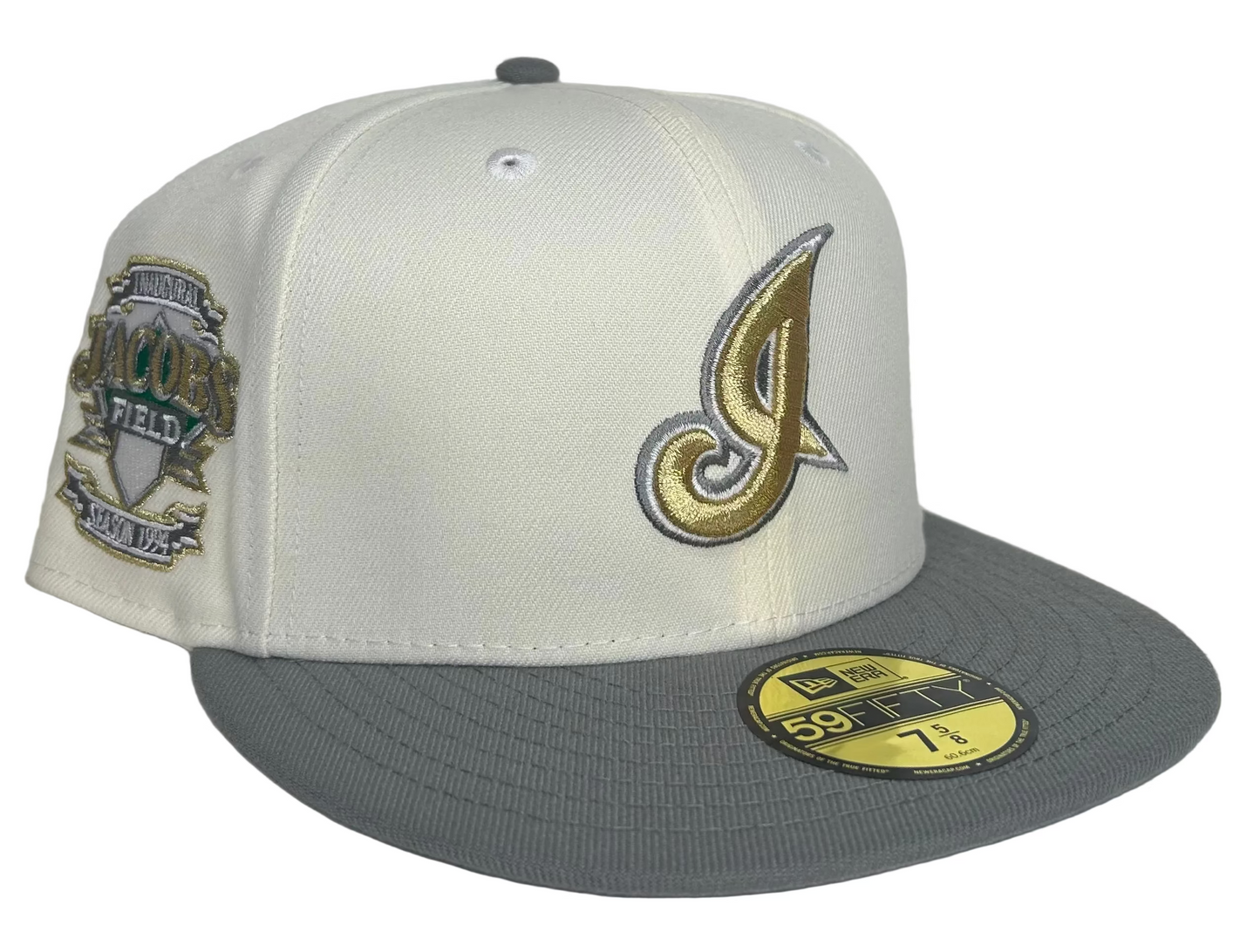 New Era Cleveland Indians "Inaugural Season 1994 Jacobs Field" Two Tone Edition 59Fifty Fitted Hat.