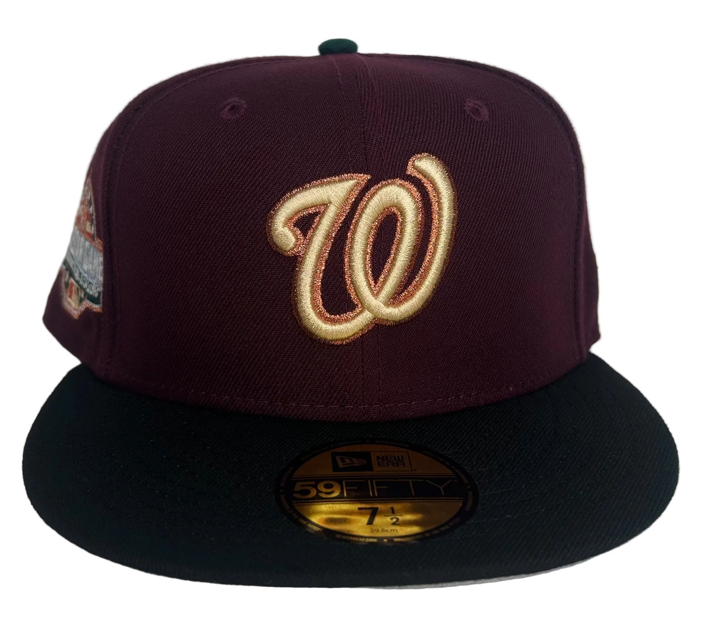 New Era Washington Nationals Transmission 59FIFTY Maroon/Black Manchester Fitted Hat.