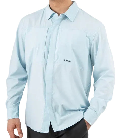 Maja Sportswear’ “Pacífica Shirt” Light Blue.
