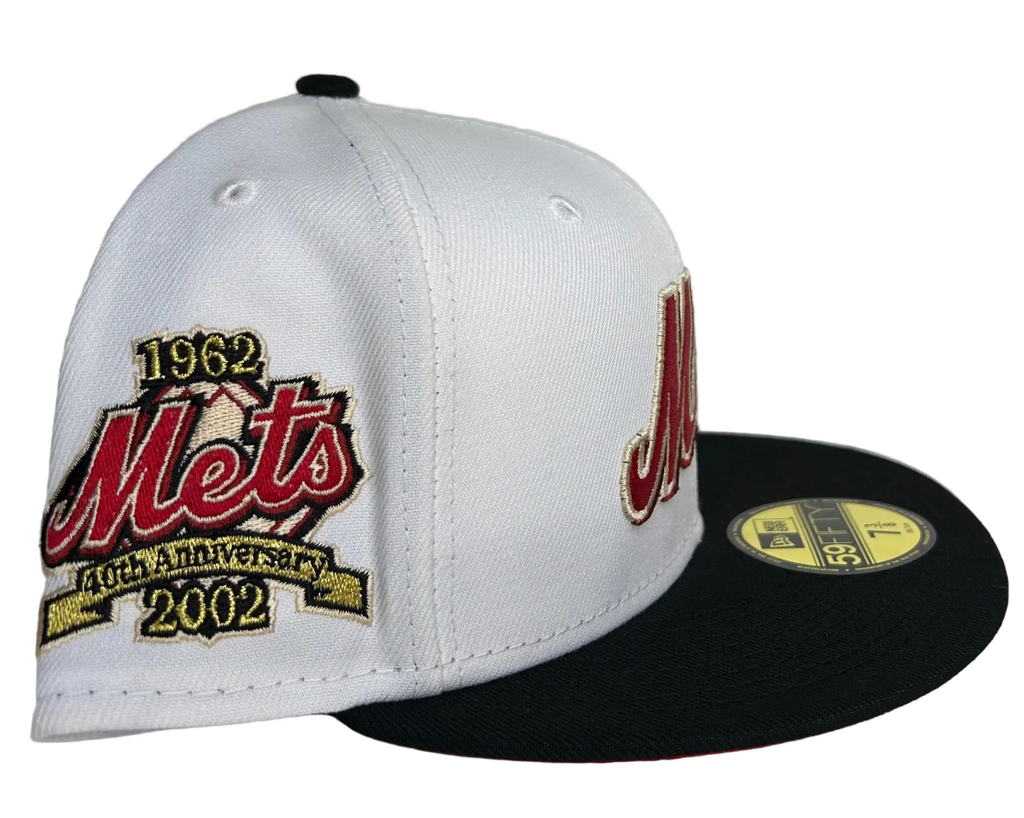 New York Mets “Sweethearts” HC fitted hat is part of a custom 59FIFTY collection featuring a team 40th anniversary patch. 