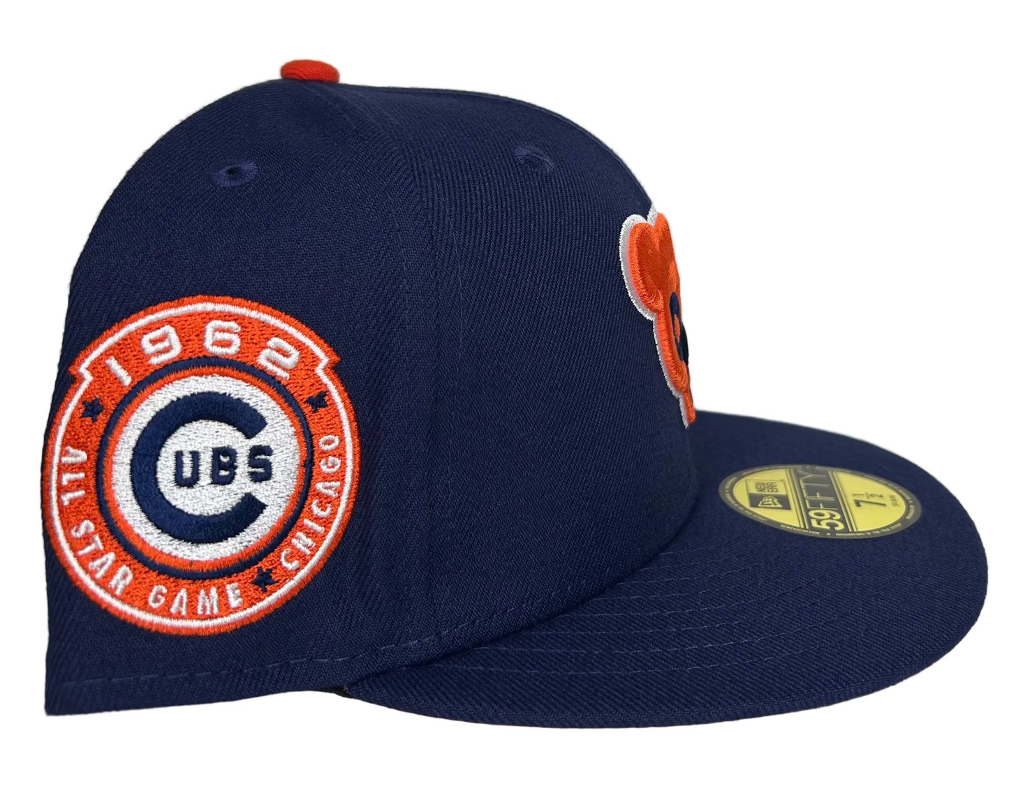 New Era Chicago Cubs “Bears” X over W/ a 1962 All-Star Game 59FIFTY fitted hat. 