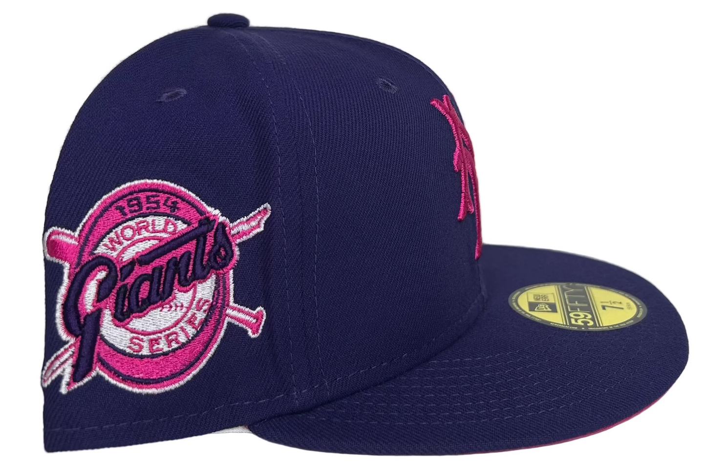 New Era 59FIFTY fitted New York Giants AUX Pack purple & pink design “Cameron”  w/ a 1954 World Series patch. 