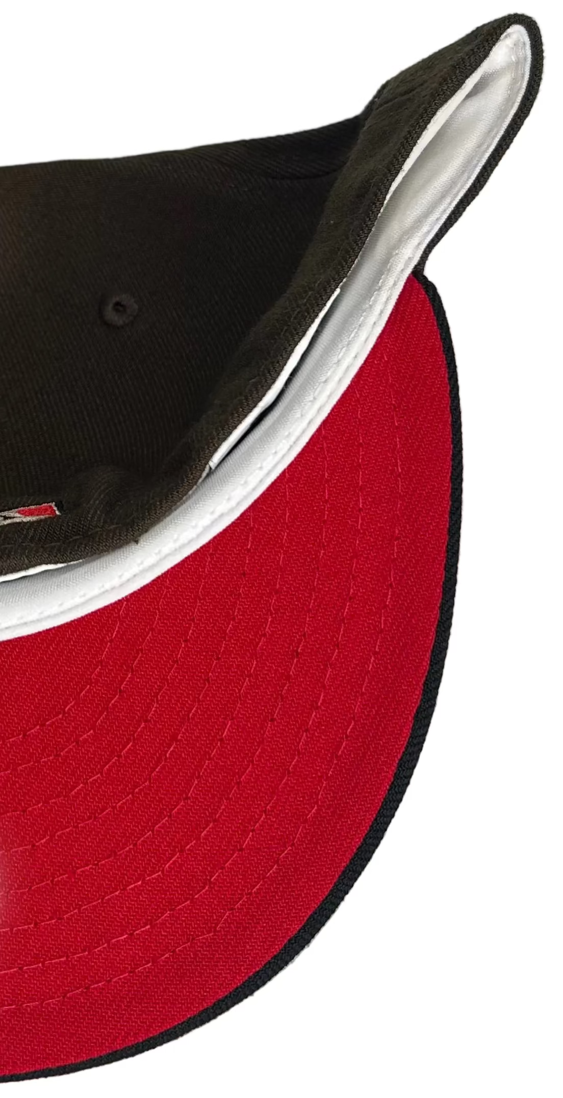 New Era 59Fifty Texas Rangers Mocha/ Red Fitted Hat.