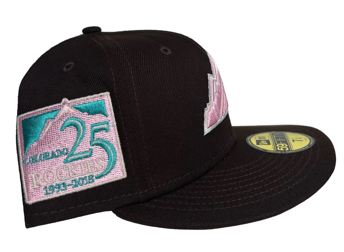 New Era 59FIFTY Colorado Rockies 25th Anniversary (Brown/ Turquoise & Pink UV).