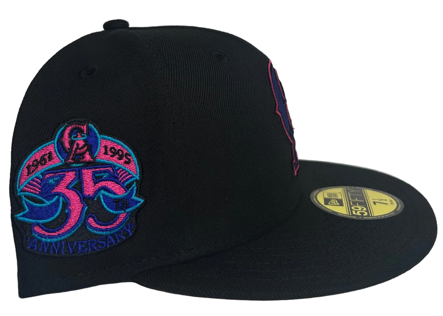 New Era Los Angeles Angels Cyberpunks 35th Anniversary Patch HC Exclusive 59Fifty Fitted Hat.
