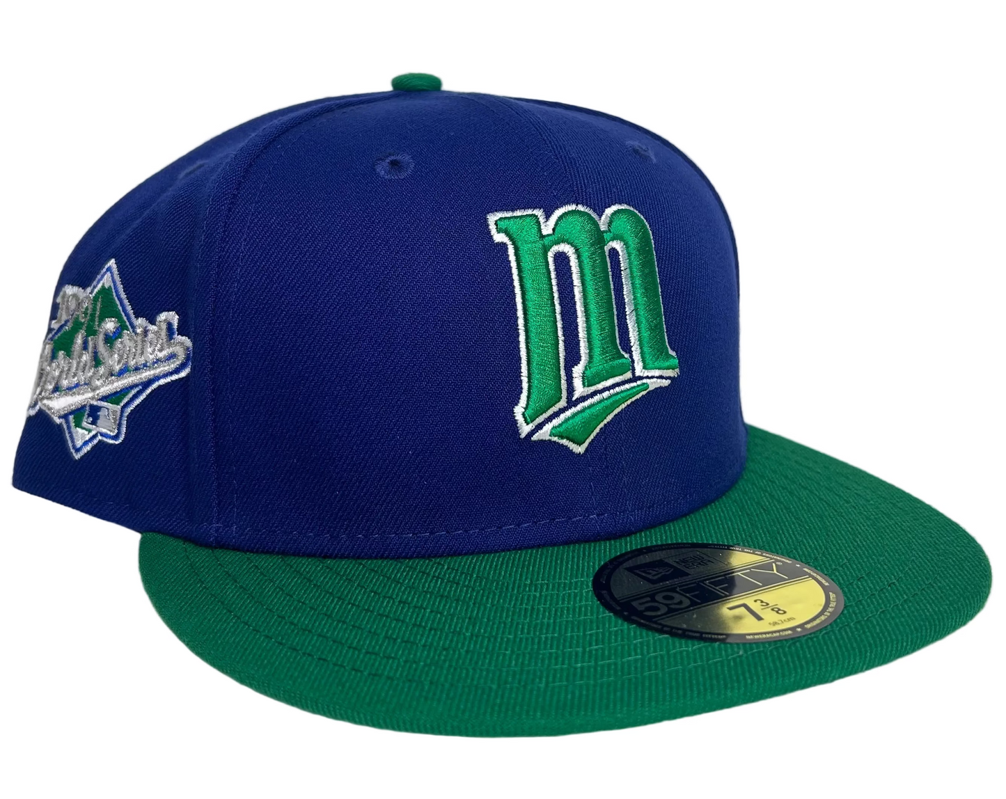 New Era Minnesota Twins World Series 1991 blue & green fitted hat. 