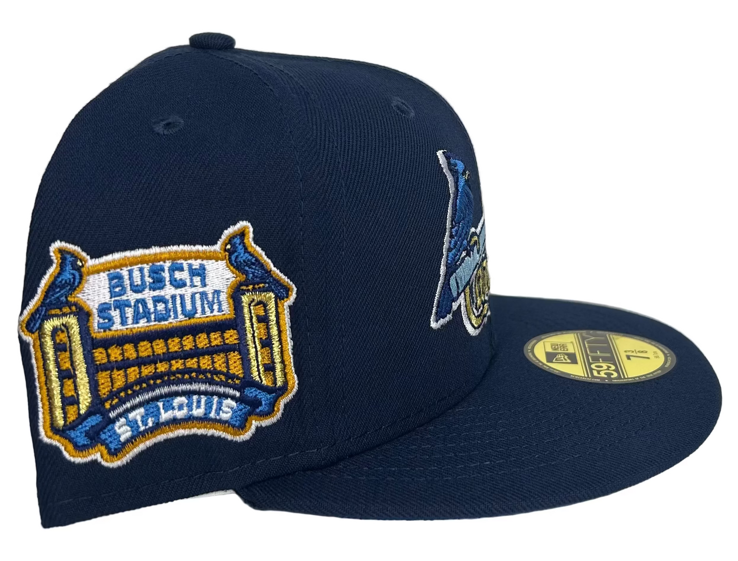 Exclusive New Era 59Fifty “Beer Pack” St. Louis Cardinals W/ a Busch Stadium Side Patch Fitted Hat.