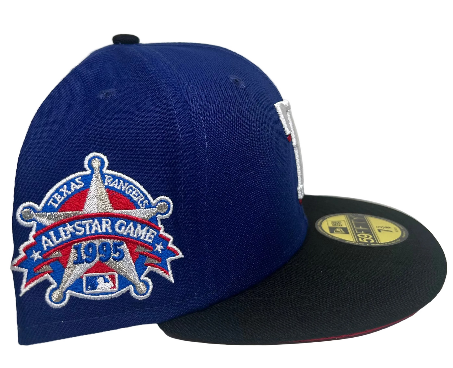 New Era Texas Rangers All Star Game 1995 Two Tone W/ Red UV Classic Edition 59Fifty Fitted.