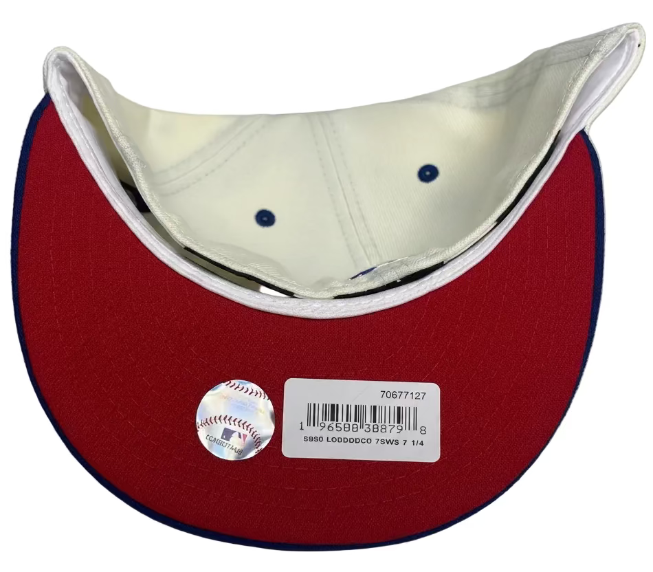 Los Angeles Dodgers 59FIFTY Fitted Hat 75th World Series anniversary edition 2-Tone.