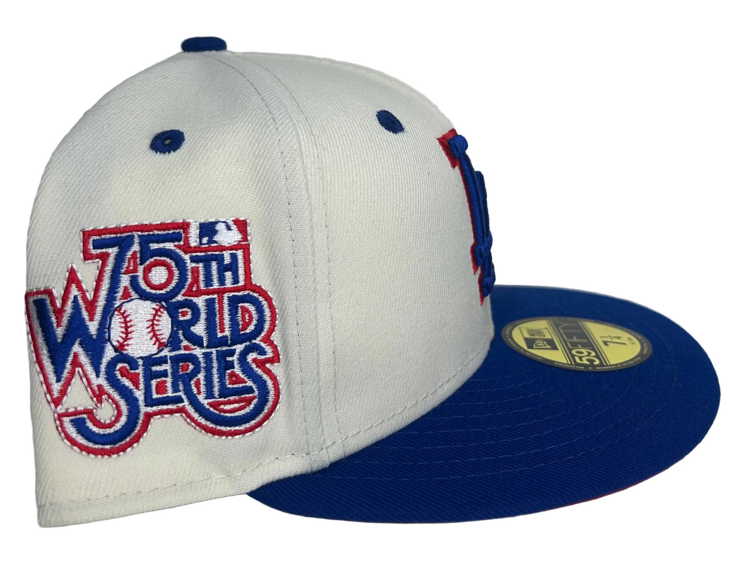 Los Angeles Dodgers 59FIFTY Fitted Hat 75th World Series anniversary edition 2-Tone.