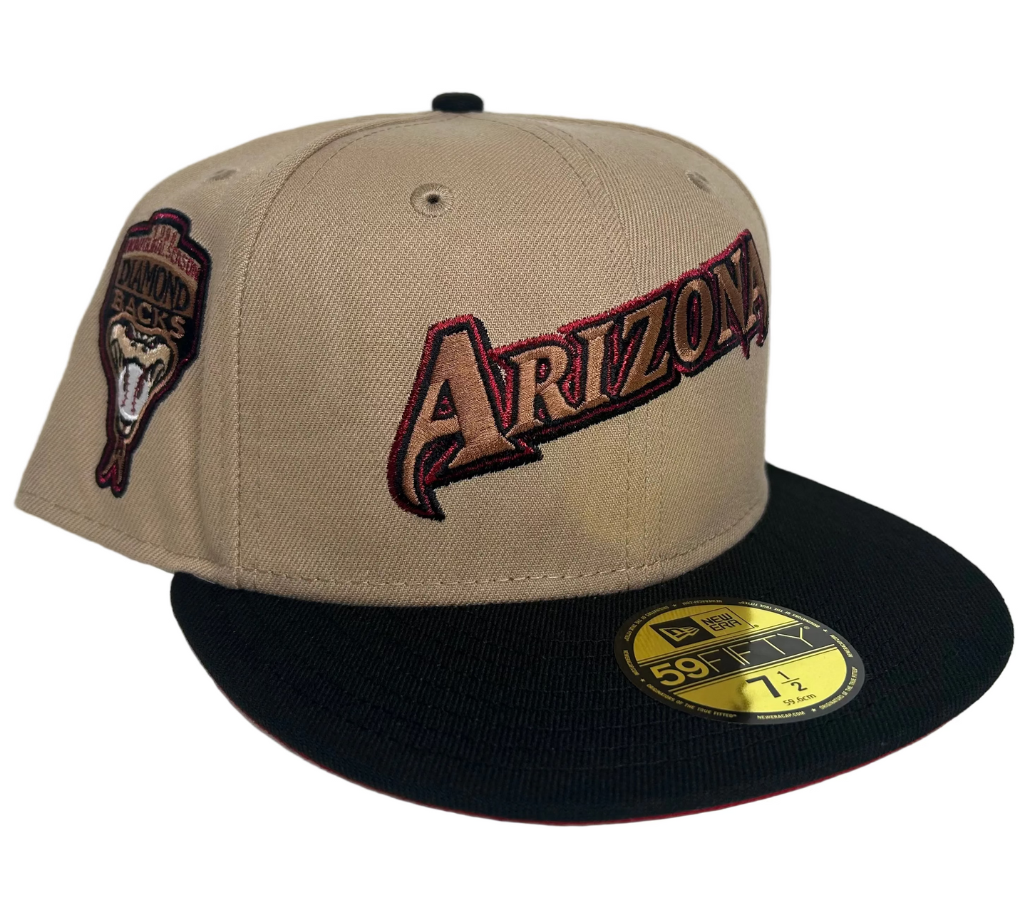New Era Arizona Diamondbacks 59FIFTY fitted hat featuring a 1998 inaugural season patch.
