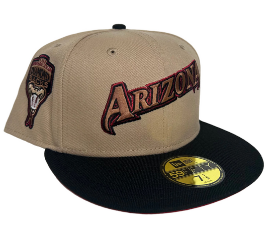 New Era Arizona Diamondbacks 59FIFTY fitted hat featuring a 1998 inaugural season patch.