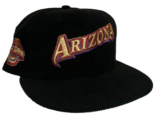 New Era 59Fifty Arizona Diamondbacks black corduroy fitted hat.