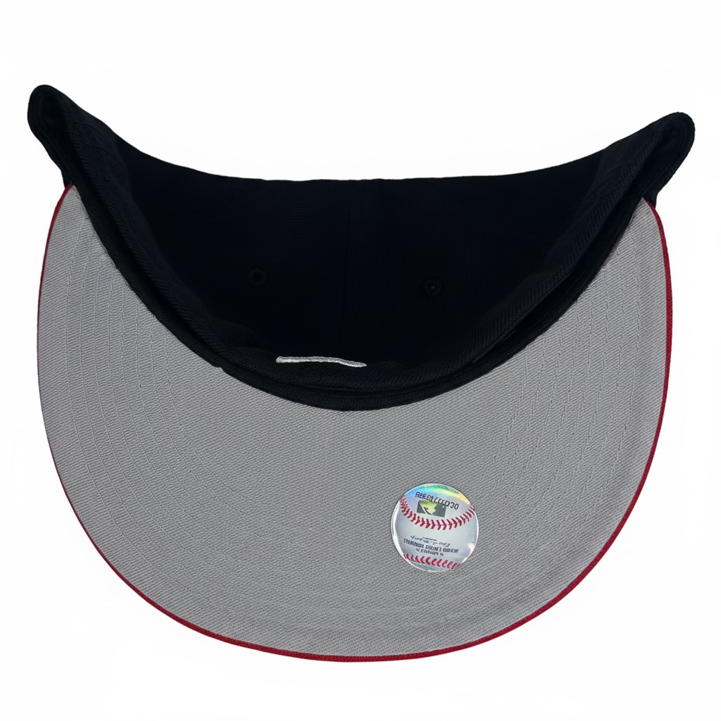 New Era Toronto Blue Jays Two-Tone Color Pack 59FIFTY fitted hat in navy and red.
