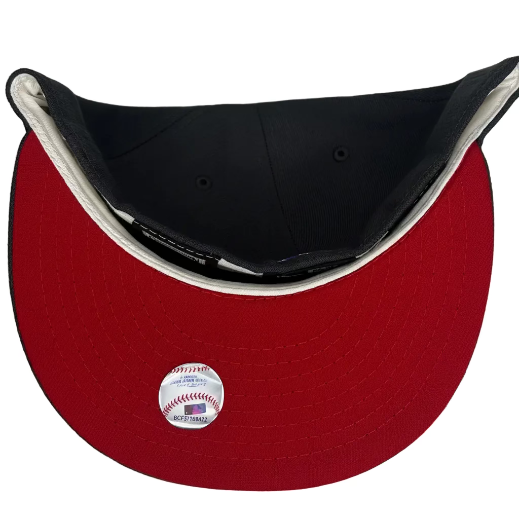 New Era Toronto Blue Jays World Series 1993 Black and Red Edition 59Fifty Fitted Hats.