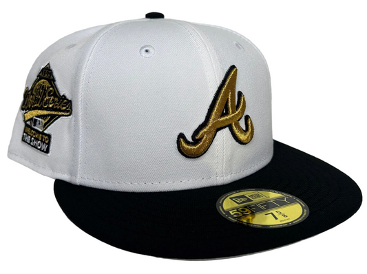 New Era 59FIFTY Atlanta Braves Champs Pack 1995 World Series "Welcome To The Show" Side Patch Fitted Hat.