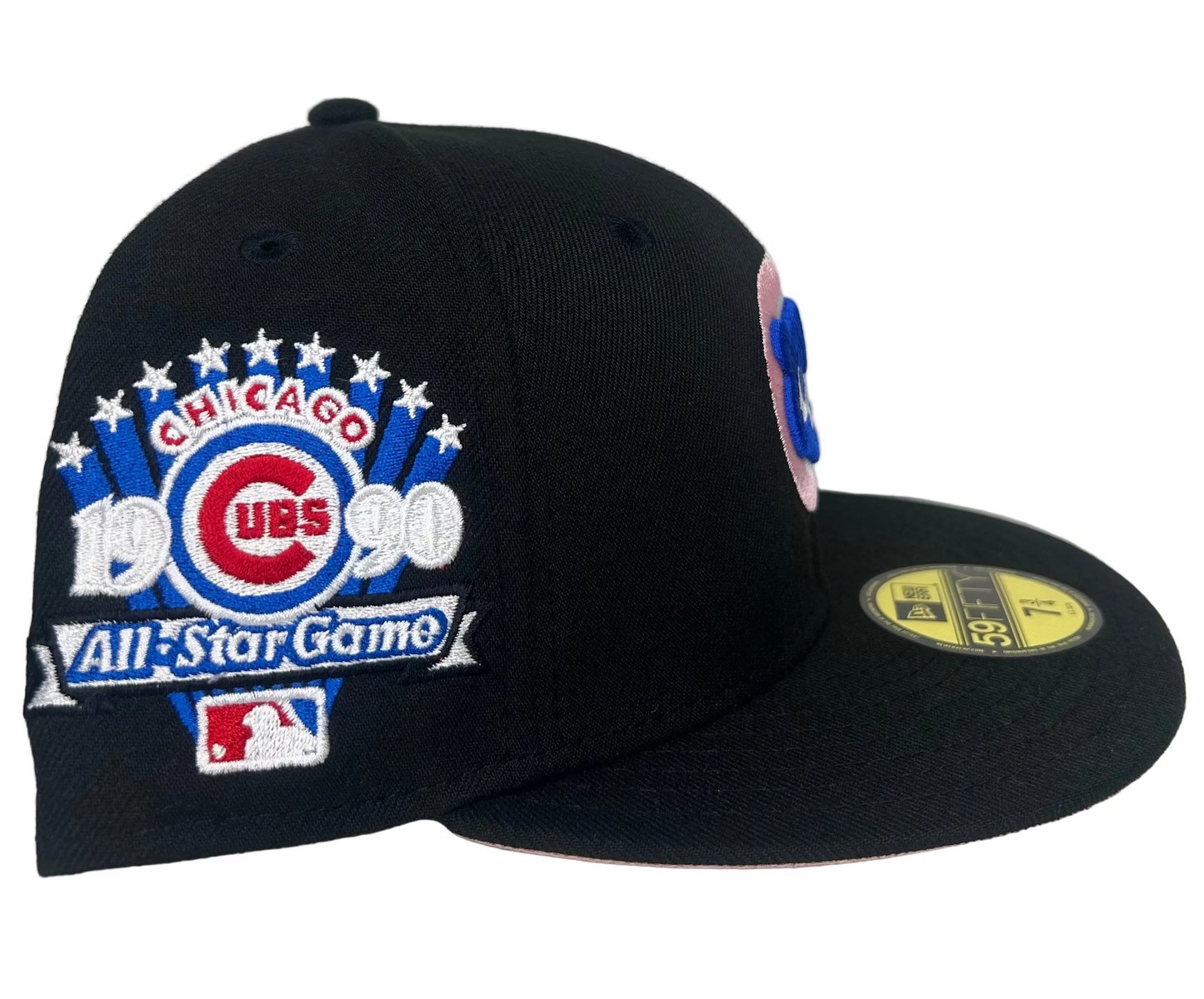 New Era 59FIFTY Chicago Cubs fitted hat featuring a 1990 All-Star Game side patch.