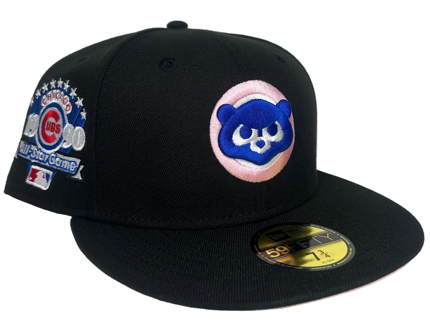 New Era 59FIFTY Chicago Cubs fitted hat featuring a 1990 All-Star Game side patch.