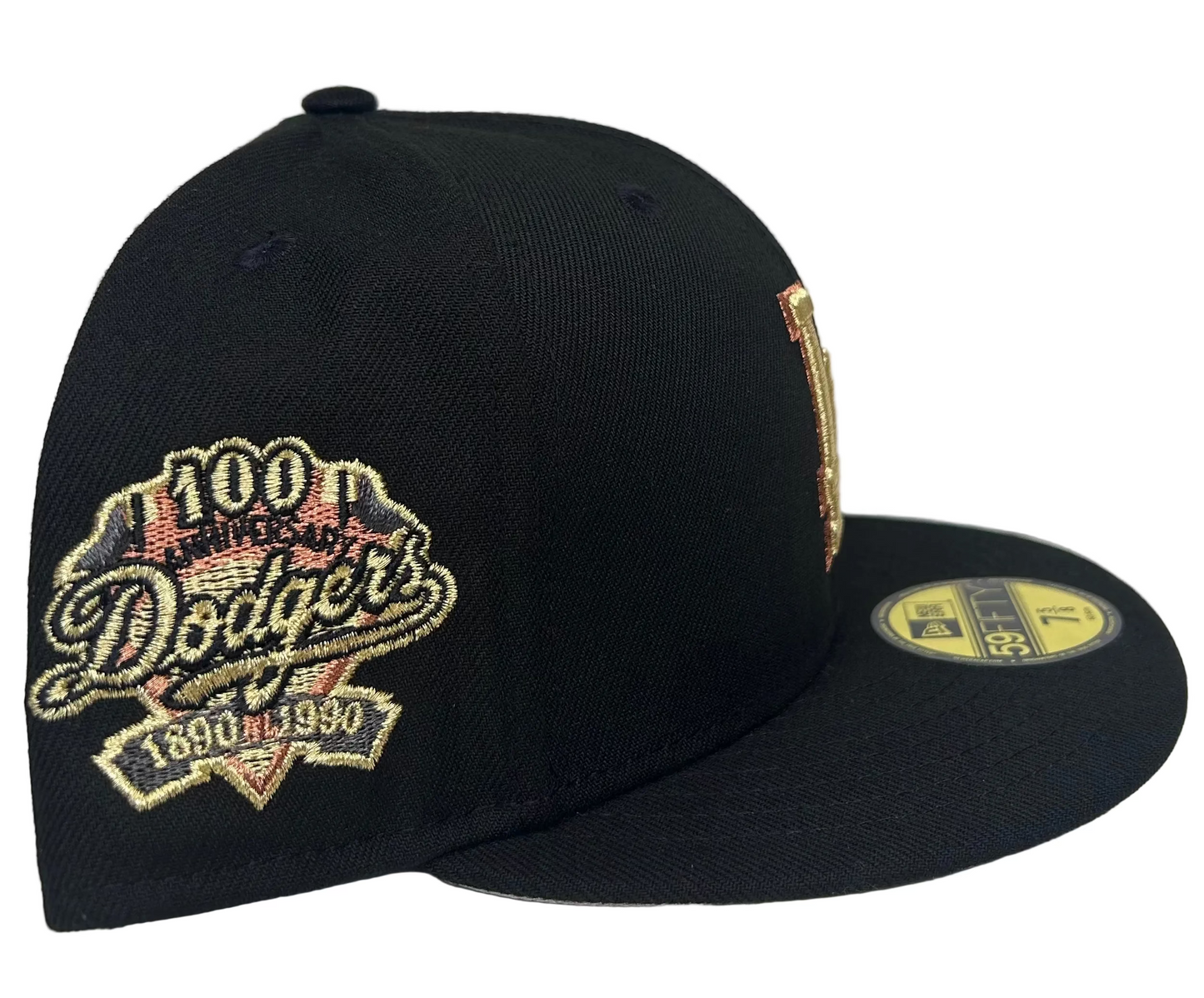 New Era Los Angeles Dodgers Cooperstown Metallic 59FIFTY fitted hat.