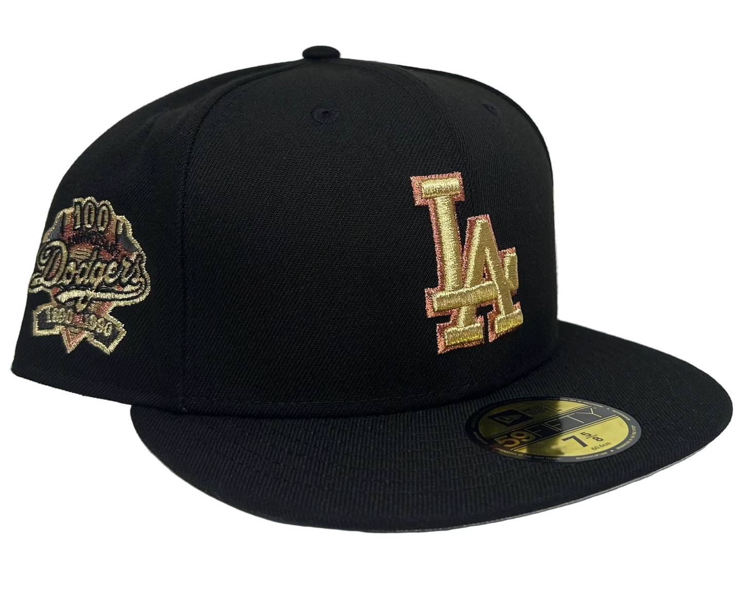 New Era Los Angeles Dodgers Cooperstown Metallic 59FIFTY fitted hat.