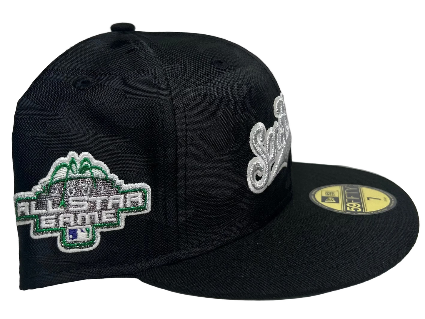 New Era 59Fifty fitted San Francisco Giants cap featuring a black base and a side patch from a previous All-Star Game.