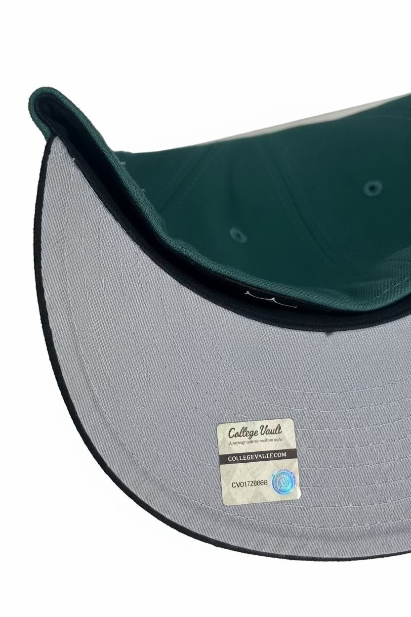 New Era Philadelphia Eagles 59FIFTY fitted hat with a dark green crown, black brim, and a 2000 Pro Bowl side patch.