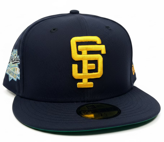 New Era "Big Game" San Francisco Giants 59FIFTY fitted hat in navy and gold.
