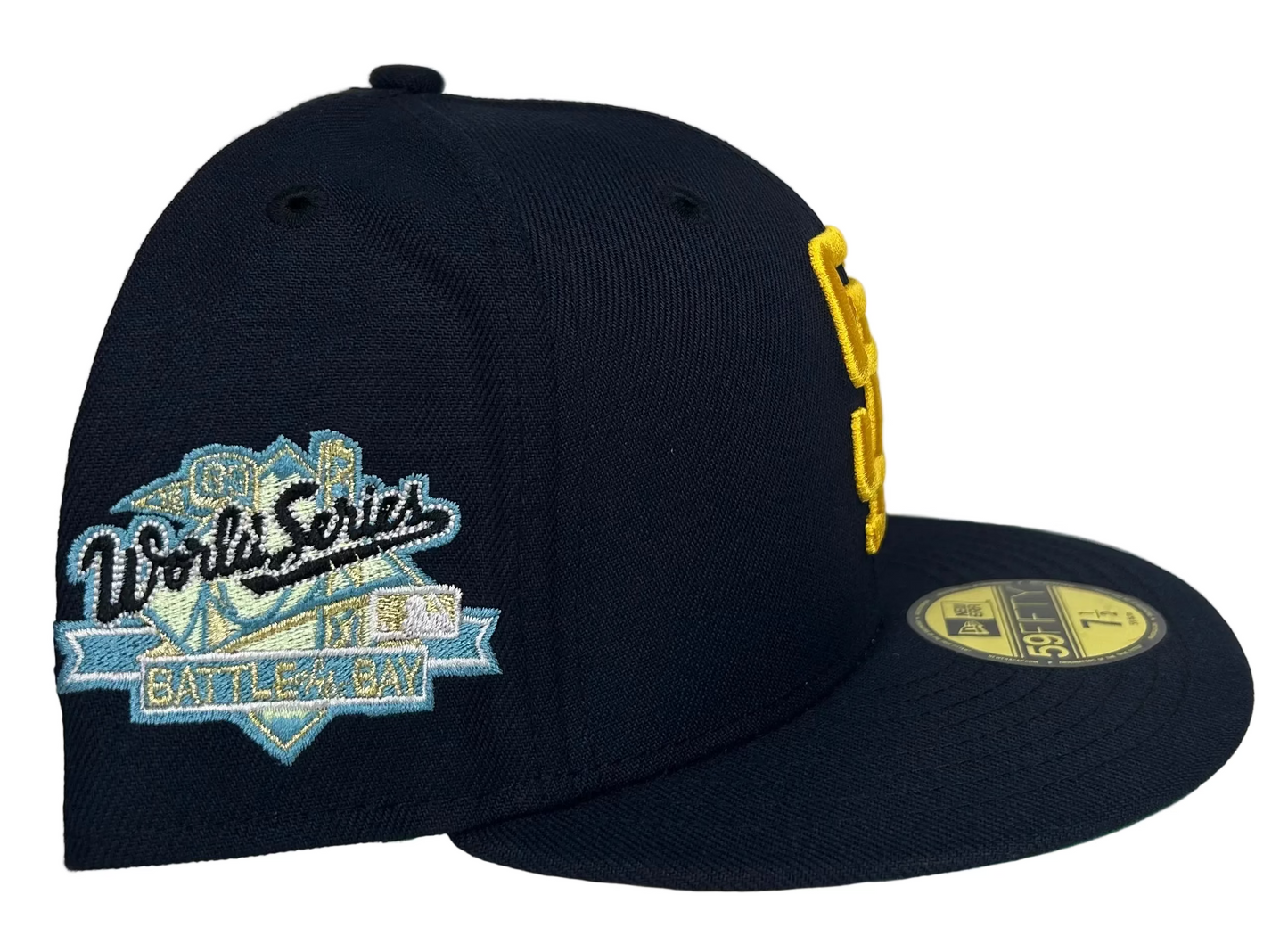 New Era "Big Game" San Francisco Giants 59FIFTY fitted hat in navy and gold.