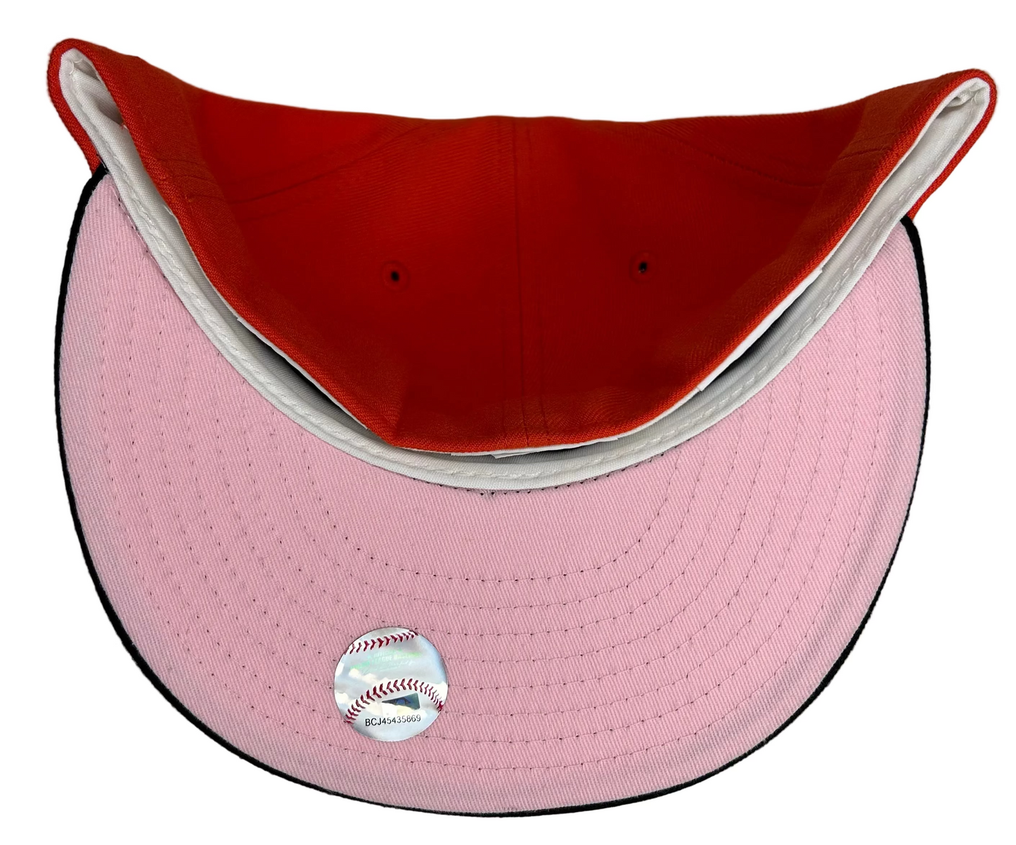 NEW ERA “TURF PINKY" San Francisco GIANTS 59Fifty FITTED HAT (ORANGE/BLACK).