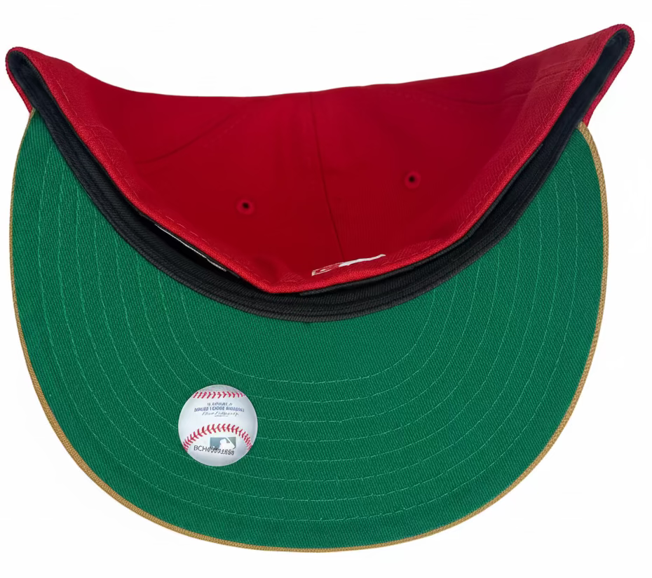 New Era 59Fifty San Francisco Giants 50th Anniversary Patch Hat - Red, Khaki