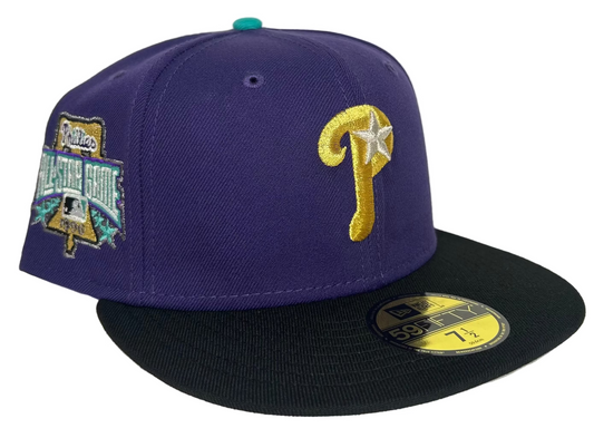 New Era Philadelphia Phillies 1996 All-Star Game 59FIFTY fitted hat, typically featuring a purple crown, black visor, and a commemorative side patch.